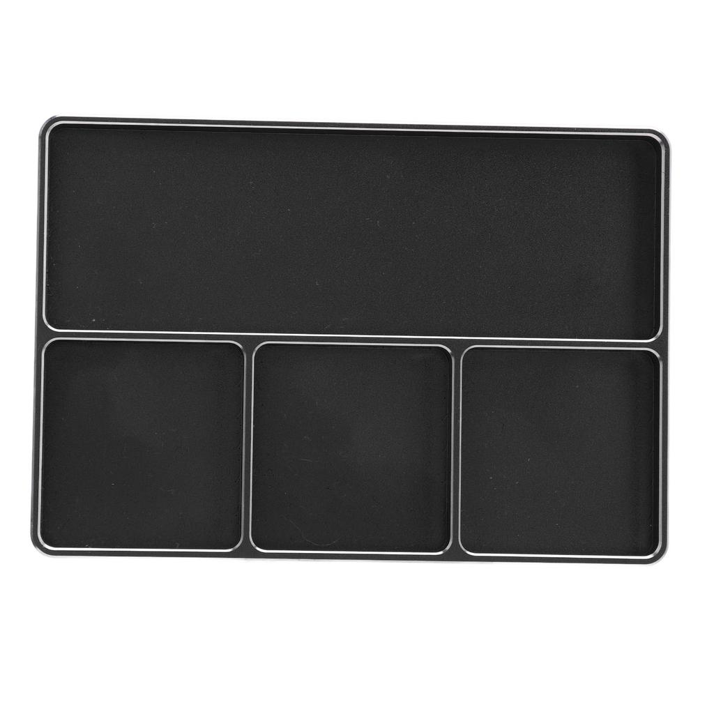 RC Repair Screw Tray 4 Grids Aluminum Alloy Screw Tray with Magnetic Pad for 110 18 RC Car RC