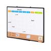 36"x24" Monthly Calendar Whiteboard & Cork Board Combo with Aluminum Frame