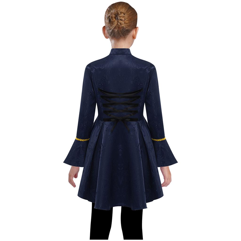 Girls Medieval Renaissance Costume Long Sleeves Lace Flounce Jacket Victorian Tailcoat Pirate Gothic Steampunk Outfit