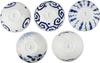 Small Set of x Dyeing Mino Made in Japan Ale-net Bowls, 5, 10.6 H4.6cm, Workshop, Oval, Porcelain, Ware,