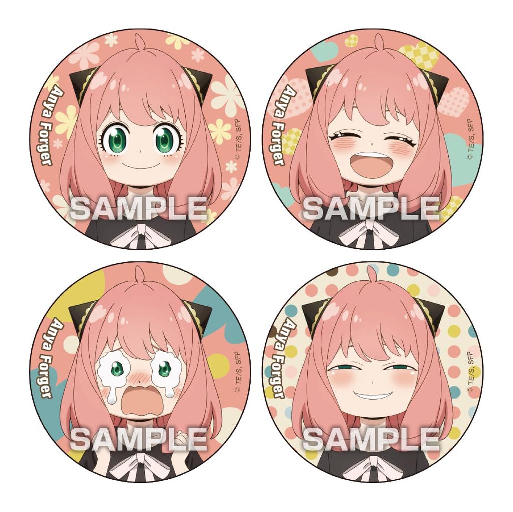 ENSKY Badge Collection Soda Candy Toy Set of SPY×FAMILY Gum, Flavor, (Box 10)