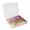144 Colors Pre-Wound Bobbins Set with Organizer Box for Sewing Machine DIY Craft
