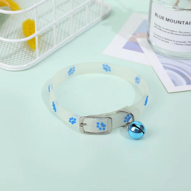 

Светящееся ожерелье с изображением кошки, светящийся ошейник для маленьких собак и кошек, флуоресцентный силиконовый ошейник с защитой от потерь, ошейник-колокольчик для кошек, кольцо на шею, аксессуары для домашних кошек