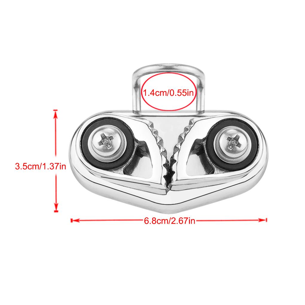 Stainless Steel Boat Cam Cleat Anti-slip Strong Bearing Capacity Quick Release Cleats Fishing Boats Kayak Sailing Accessories