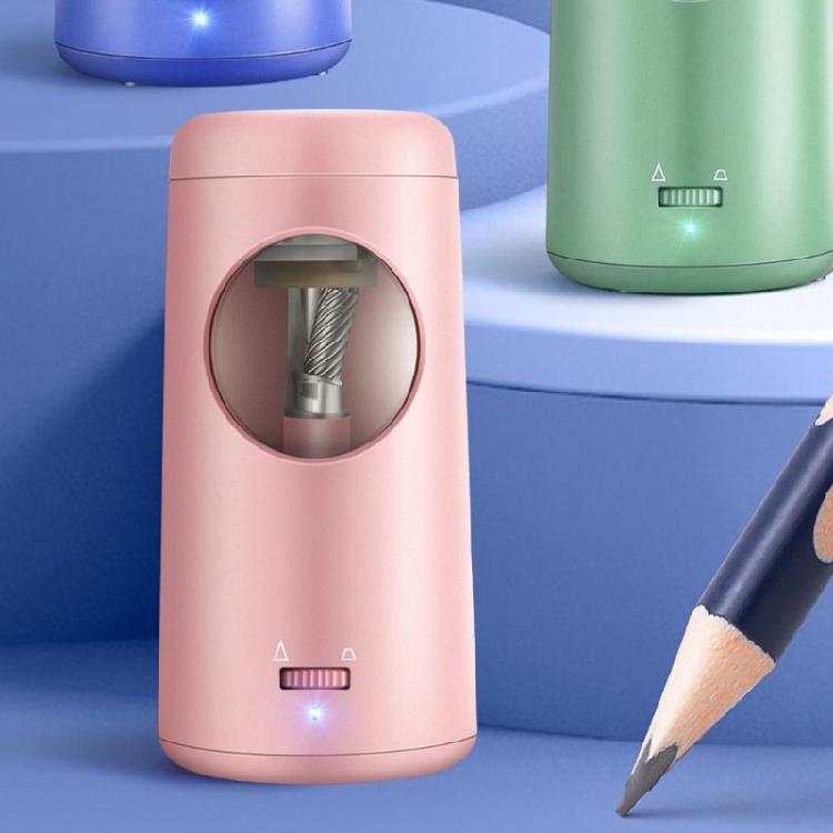 Portable Electric Sharpener For 6mm-8mm Wood Pencil Soft/Hard Charcoals Battery Operated Sharpener for Offices Home