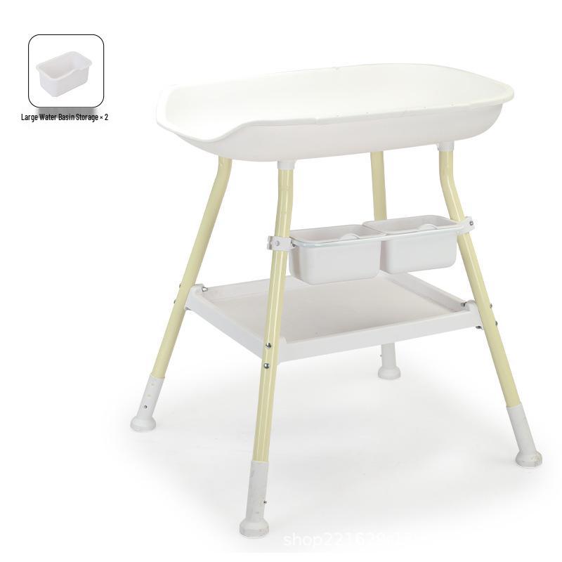 Height-Adjustable Multifunctional Baby Changing and Bathing Table