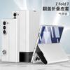 Magnetic Buckle Card Holder Flip Phone Case + Film for Samsung Galaxy Z Fold 7 Zfold 6 Wireless Charging Leather Thin Hard Cover