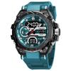 Brand Sport Watches 50M Wateproof Dual Time Display Watches LED 8029 Stopwatches Alarm Multifunctional Men's Wristwatches