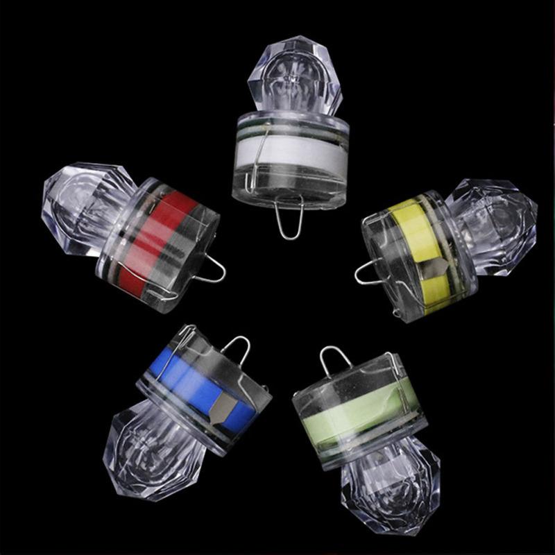 LED Fishing Lures Kit Deep Drop Fishing Lights LED Fishing Spoons Underwater Flasher Diamond Lights