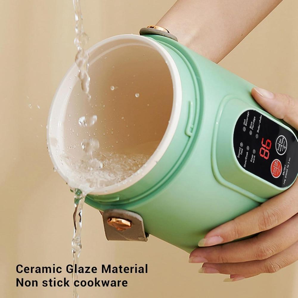 ABS Silicone Stainless Steel Small Cooking Appliance Compact Electric Kettle For Porridge
