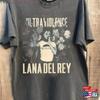 Lana Del Rey Ultraviolence T-Shirt Vintage Album Graphic Tee Charcoal S-5XL