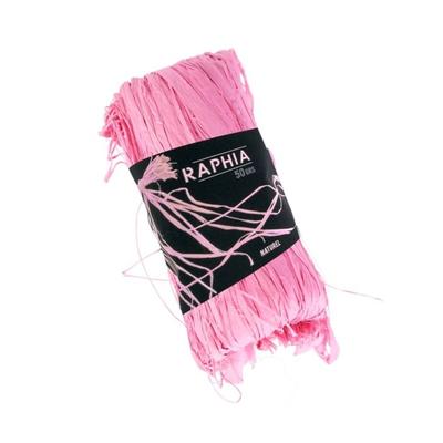 MegaCréa DIY - Natural Raffia Pink 50 G
