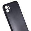 For iPhone 11 Black Case Glossy Surface Soft TPU Back Phone Cover