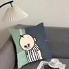 Funny Bbangbbangs Diary Cushion Cover Pillowcase Ultra Soft Skin Friendly Fabric Cloud Like Comfort & Concealed Zipper