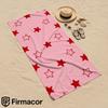 Blush Star Motif Soft Portable Travel Towel Unisex Ultra Lightweight Microfiber Oversized Sand Free Quick Dry Beach Towel