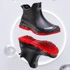 Men's Fashion Rain Shoes Commuter Outdoor Men's Short Wading Shoes Lightweight Non-slip Waterproof Rain Boots PCV Rubber Shoes Overshoes