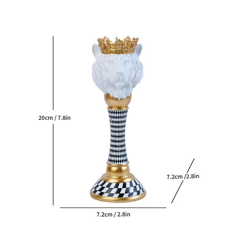 

2025 Новый Животное Лев Орел Обезьяна Лошадь Мозаичный Подсвечник Смола Ретро Фигурка Интерьерная Скульптура Домашний Декор Стола Гостиная