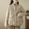 Giacca corta in piumino Abbigliamento invernale da donna Cappotto in piumino d'anatra bianco