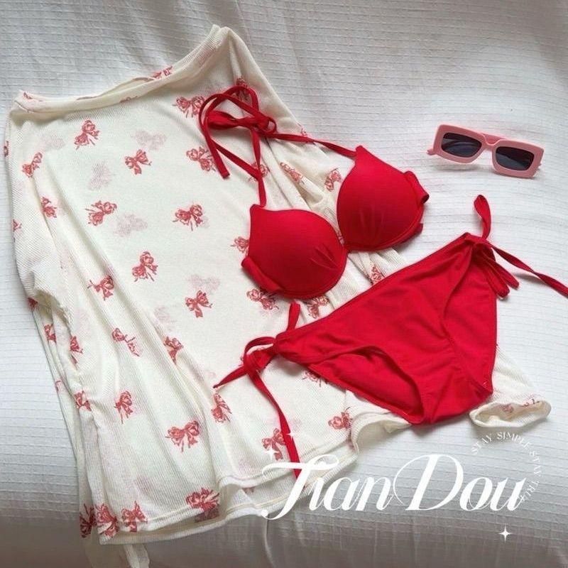 Pure Desire Sexy Bikini & Cover-Up: Underwire, Gathered, Long Sleeve, for Small Chest, Perfect for Beach Vacations & Swim