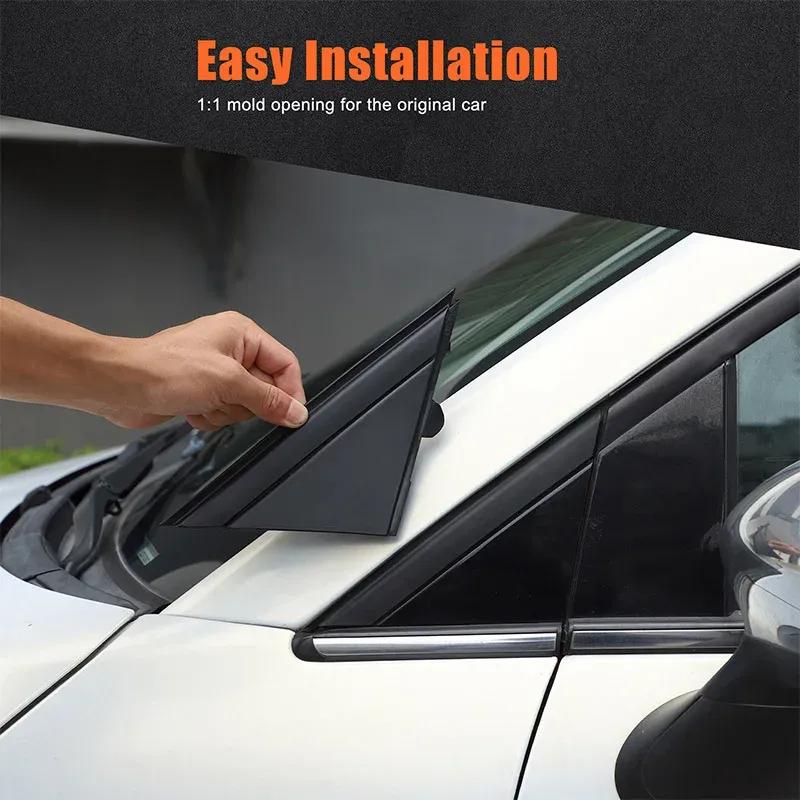 Replacement Car Left+Right Door Mirror Flag Triangle Trim Panel For FIAT 500 2012-2024 1SH17KX7AA 1SH16KX7AA 735426887 735426886