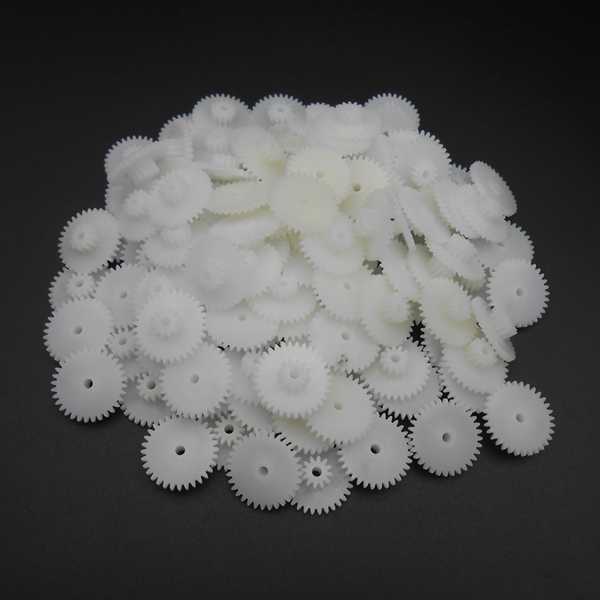 200PC 0.5 Modulus 0.5M Double Gear Reduction Bilayer Gears 32 Teeth 12 Teeth Aperture 2MM 2.05mm 2B Loose Fitting 32T 12T 32122B