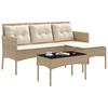 Garden Sofa Set 2 pcs. Poly Rattan