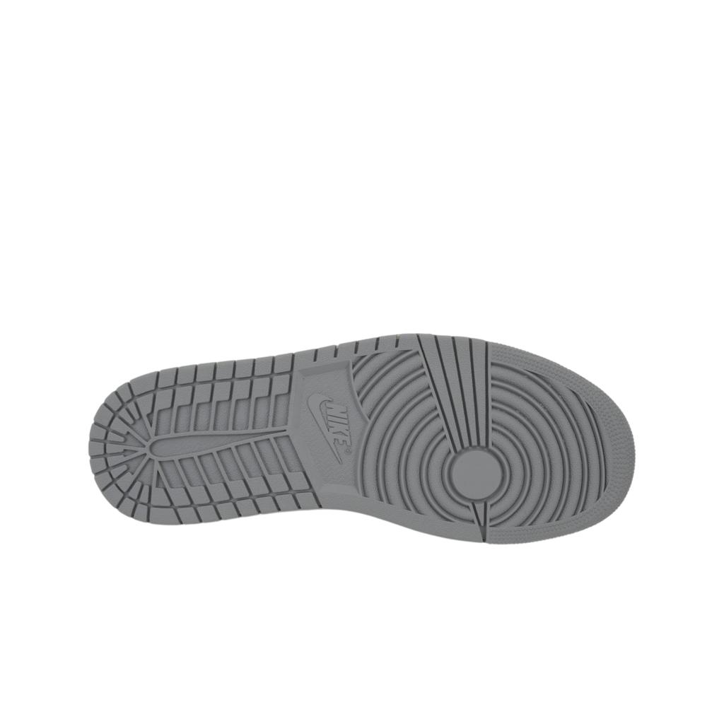 Air Jordan 1 Low Vintage Gris Hombre Zapatillas Stealth Blanco Vela 553558-053
