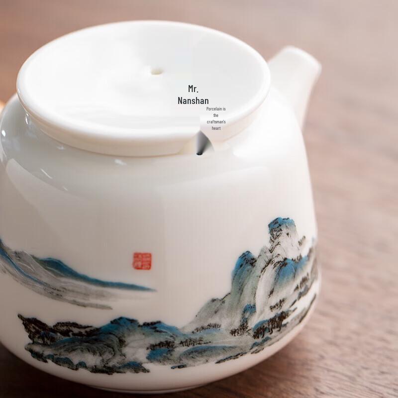 Nanshan Mister White Porcelain Kung Fu Teapot
