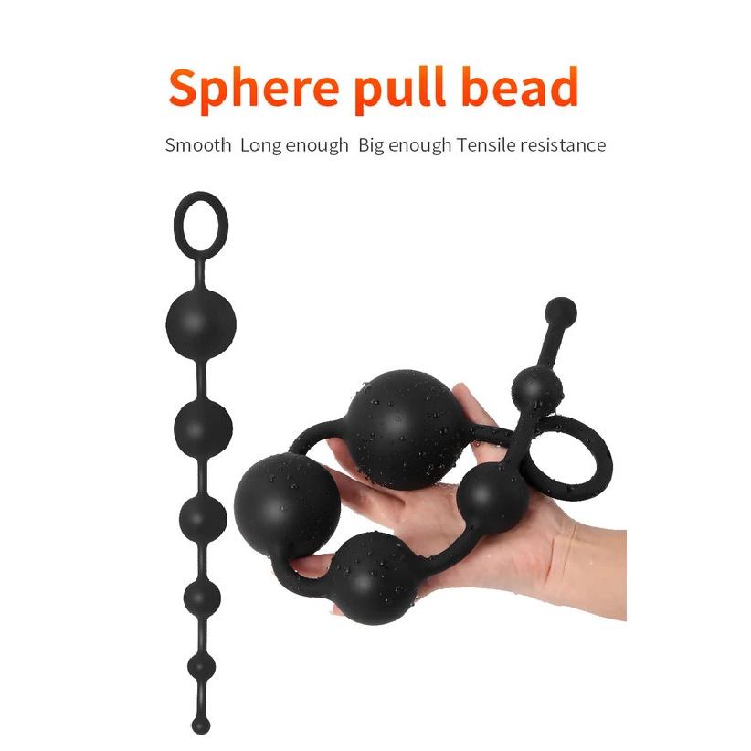 56cm Anal Beads Orgasm Vagina Plug Play Pull Ring Ball Anal Stimulator Butt Beads Plug Sex Toys For Adult Men Women Gay Anus Toy