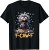 F-Caw-F Messy Bird Shocked Face Feather Chaos Cartoon Humor T Shirt