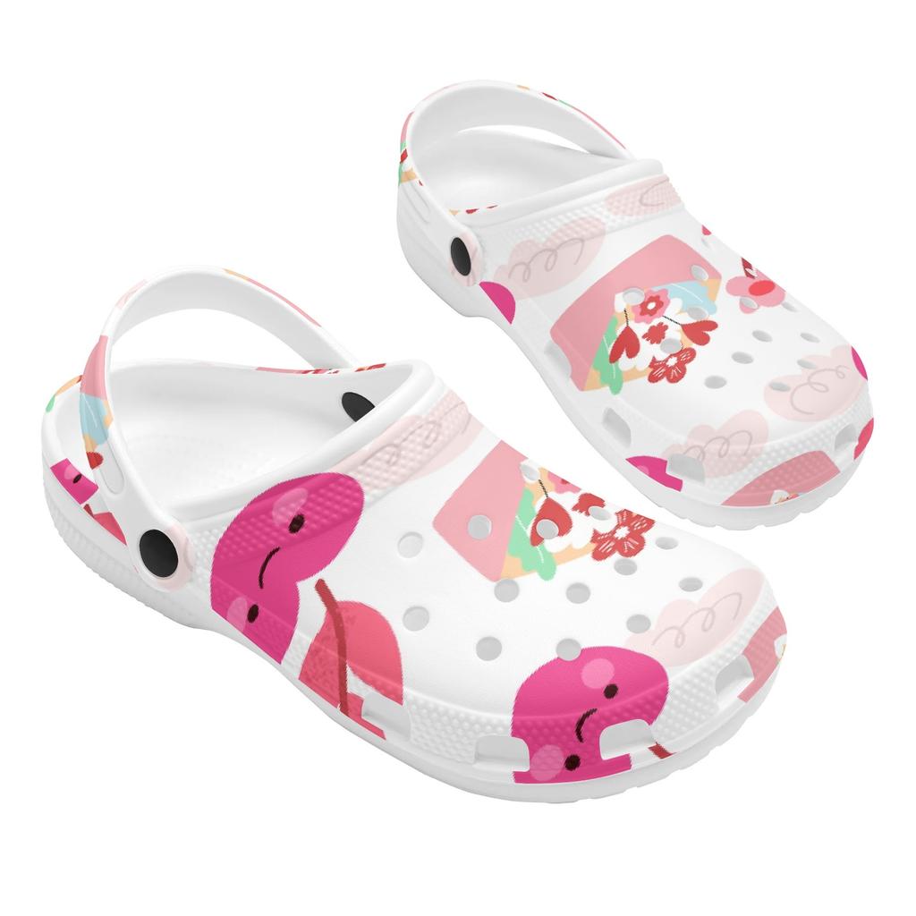 Cute Printed EVA Clogs Adult Unisex Ventilated Breathable Slip On Summer Sandals Casual Shoes Soft Sole Daily Walking Leisure Wear