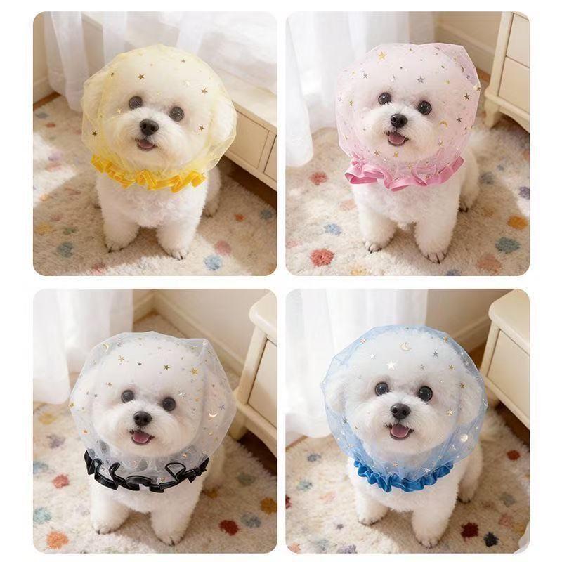 Washable Dog Mesh Head Cover Anti-Eating Biting Breathable Portable for Outdoor Walking Pet Daily Training