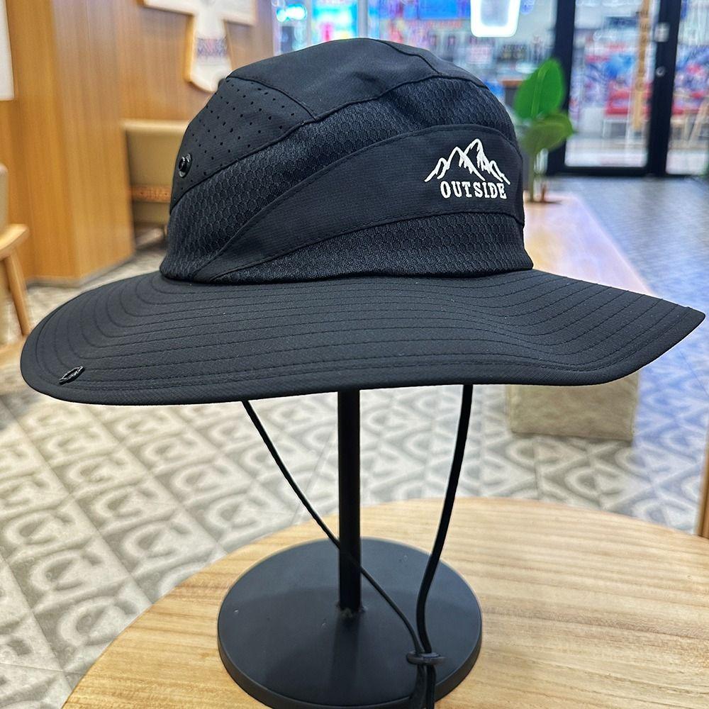 Waterproof Men Fisherman's Hat Quick-dry Sun Hat Simple Folding Bucket Hat  Unisex