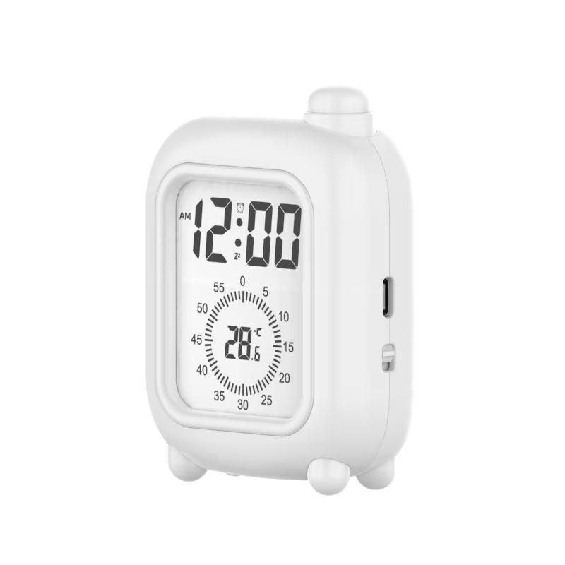 Multi-function Modern Square Plastic Electronic Table Clock Visual Timer Management Countdown Desk Digital Alarm Clock Students