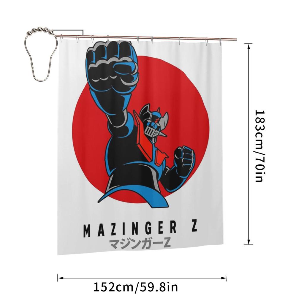 Mazinger Z Goldorak Actarus Grendizer Maske Duschvorhang Badezimmer Polyester Wasserdicht Badvorhänge Mit Haken