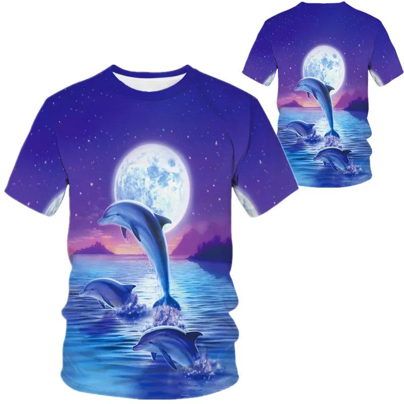 Streetwear 3D Series Men's Tees Casual Outfit Men T Shirt Summer Short Sleeve Animal Printed Tee Shirts