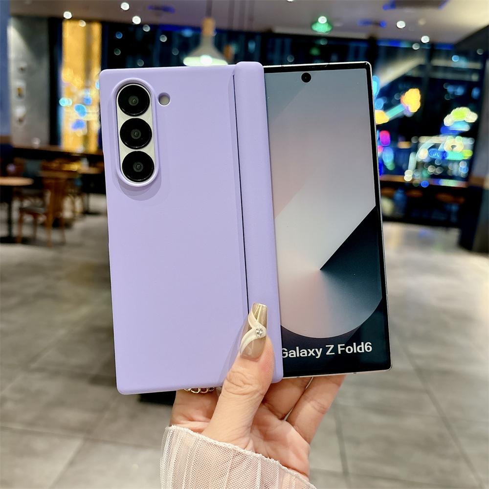 Custodia Rigida Colorata di Lusso per Samsung Galaxy Z Fold 7 6 5 Cerniera ad Asse Cover Protettiva Antiurto in PC Rigido (Solo Cover Posteriore)