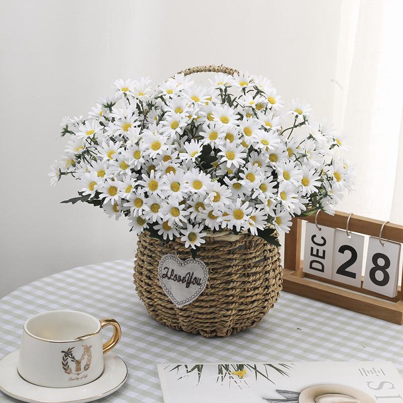 Artificial Silk Chrysanthemum Bouquet For Wedding Decor Home Office Styling