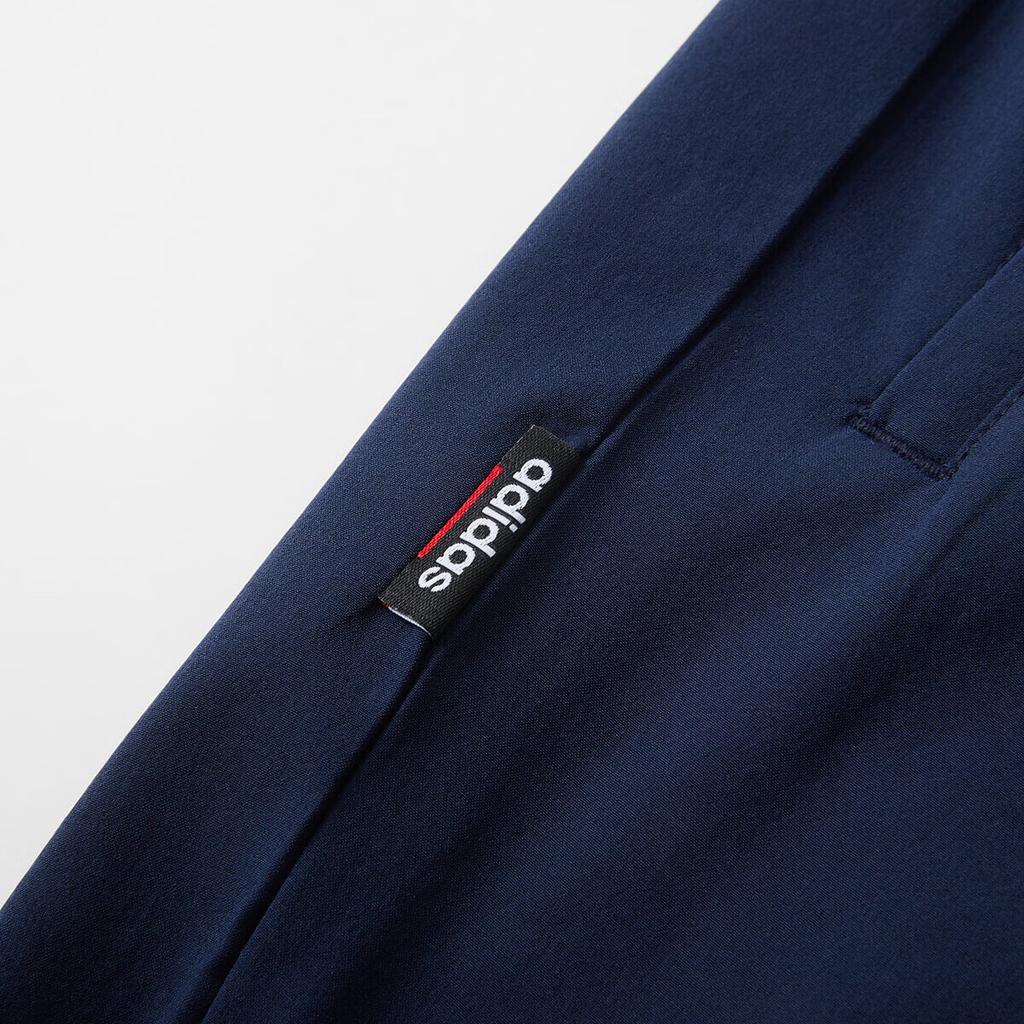 Adidas Running Fitness Solid Color Elastic Waist Casual Pants Men Bottoms Navy-Blue JJ0890