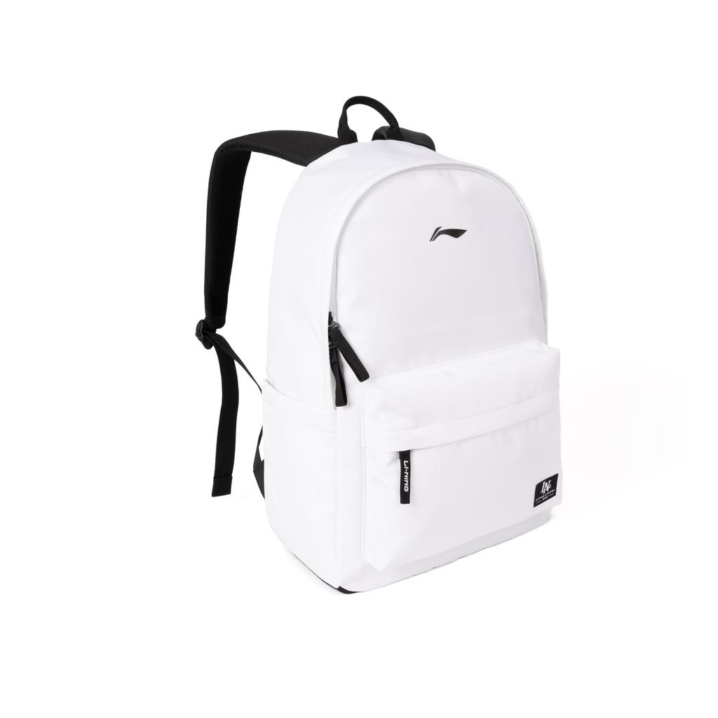 New LiNing Polyester Water Repellent Backpack Regular Unisex Black White ABSU637-3