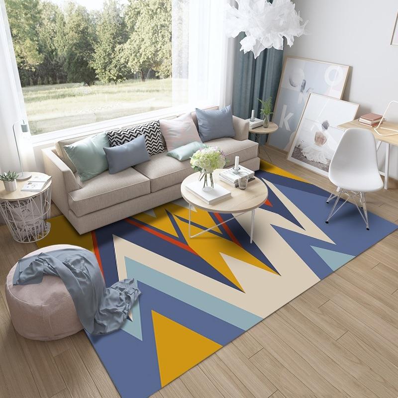 Geometry Nordic Carpet for Home Living Room Bedroom Sofa Doormat Decor Large Area Rug Non-slip Floor Mat Modern Print Fashion
