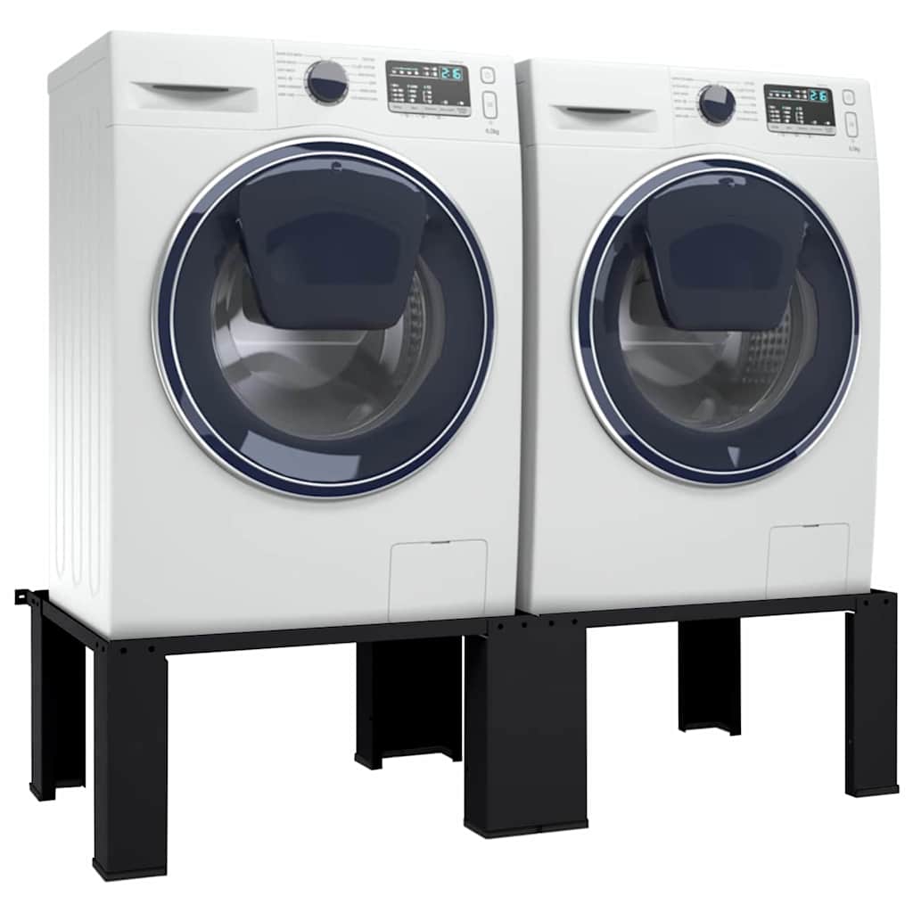 Washing Machine Pedestal 2 pcs Black