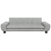 vidaXL Dog Bed, Light Gray, 100 x 54 x 33 cm, Velvet