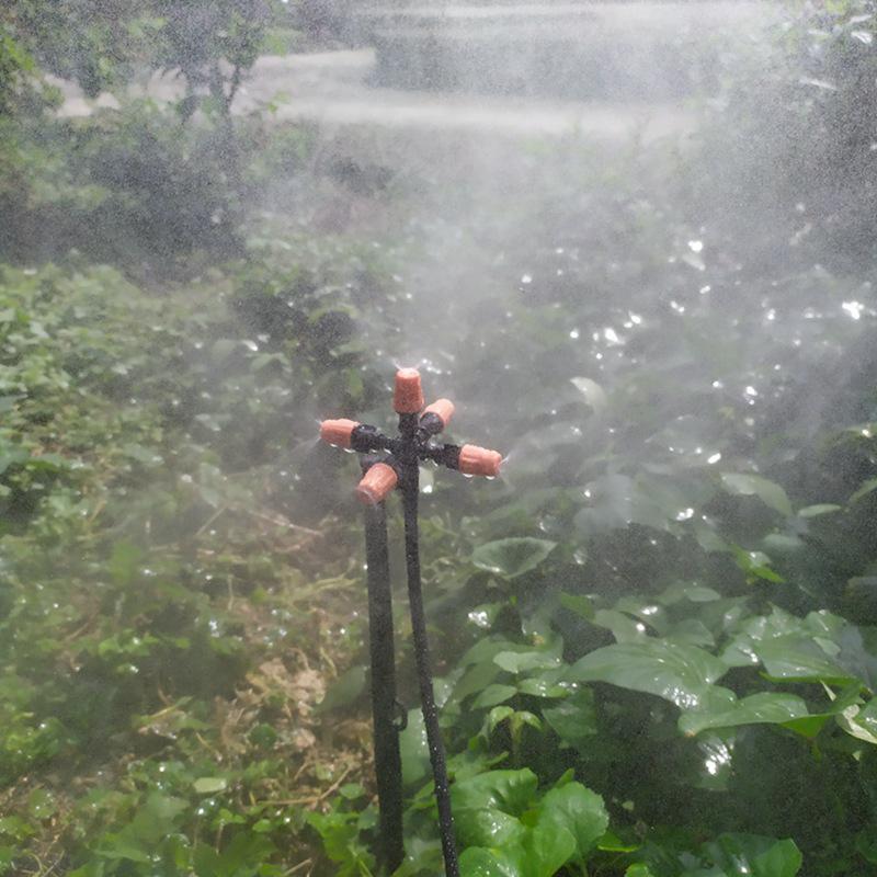 Hanging Misting Nozzle Fog Nozzle Hanging Anti Drip Misting Sprinkler Kits For 8/11 Hoses Mist Water Sprayer