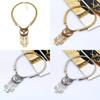 Retro Alloy Geometric Choker Necklace With Dazzling Zirconia For Men And Women