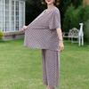 Women's Plus Size Summer Casual Set, Printed Top & Capri Pants (3XL-7XL)
