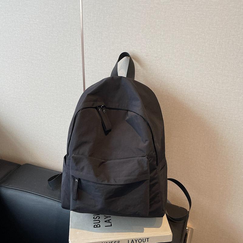 

Рюкзак Студенческий Кампус Мода Холщовая Школьная Сумка Ученик Средней Школы Простой Рюкзак Большой Вместимости чёрный