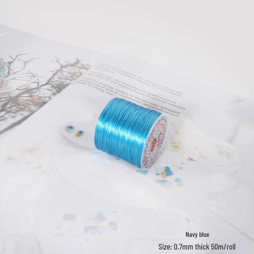 Handmade DIY Colored Elastic Line for Beaded Jewelry Making - Ring, Necklace, Bracelet. Braided Line for Accessories.