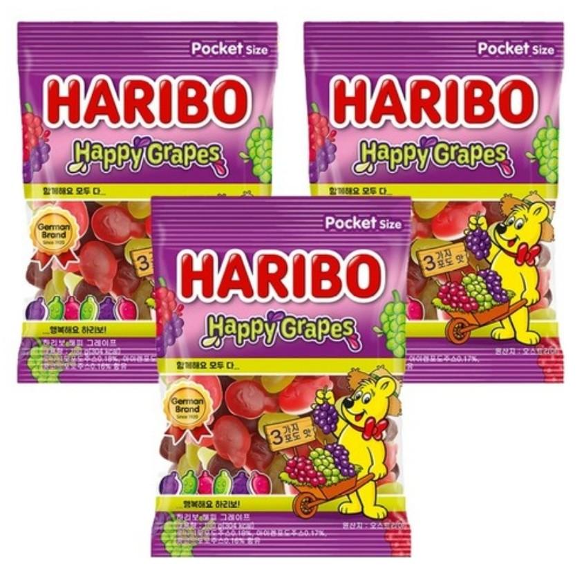 [Haribo] Happy Grape 100g, Korean snacks
