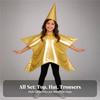 Star Costume with Hat Polyester Star-Shaped Light for Stage Performances